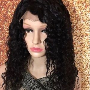 16 inch Cambodian curl  lace front wig